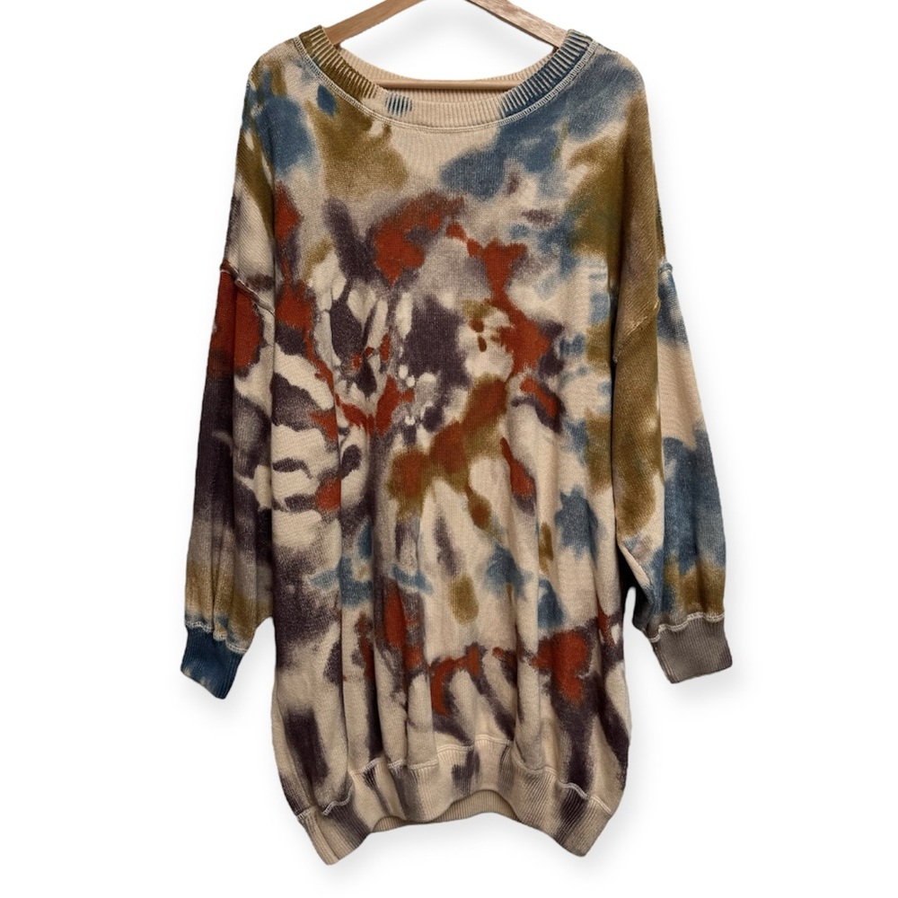 NATURAL LIFE Multicolor Tie-Dye Sweater
